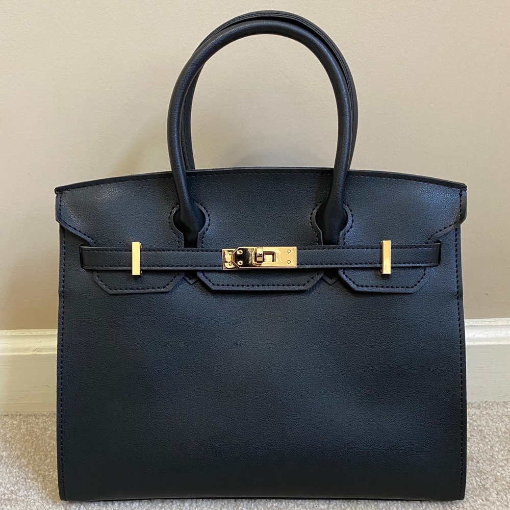 NWOT Black / Gold Satchel